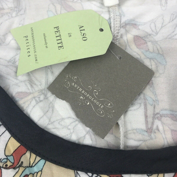 Weston Anthropologie Floral Blouse Sleeveless XS - Picture 5 of 7